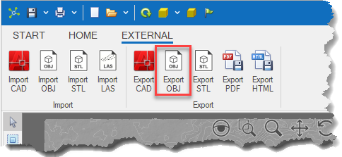 Model_Ribbon_External_Export_OBJ